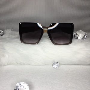 Large frame square sunglasses